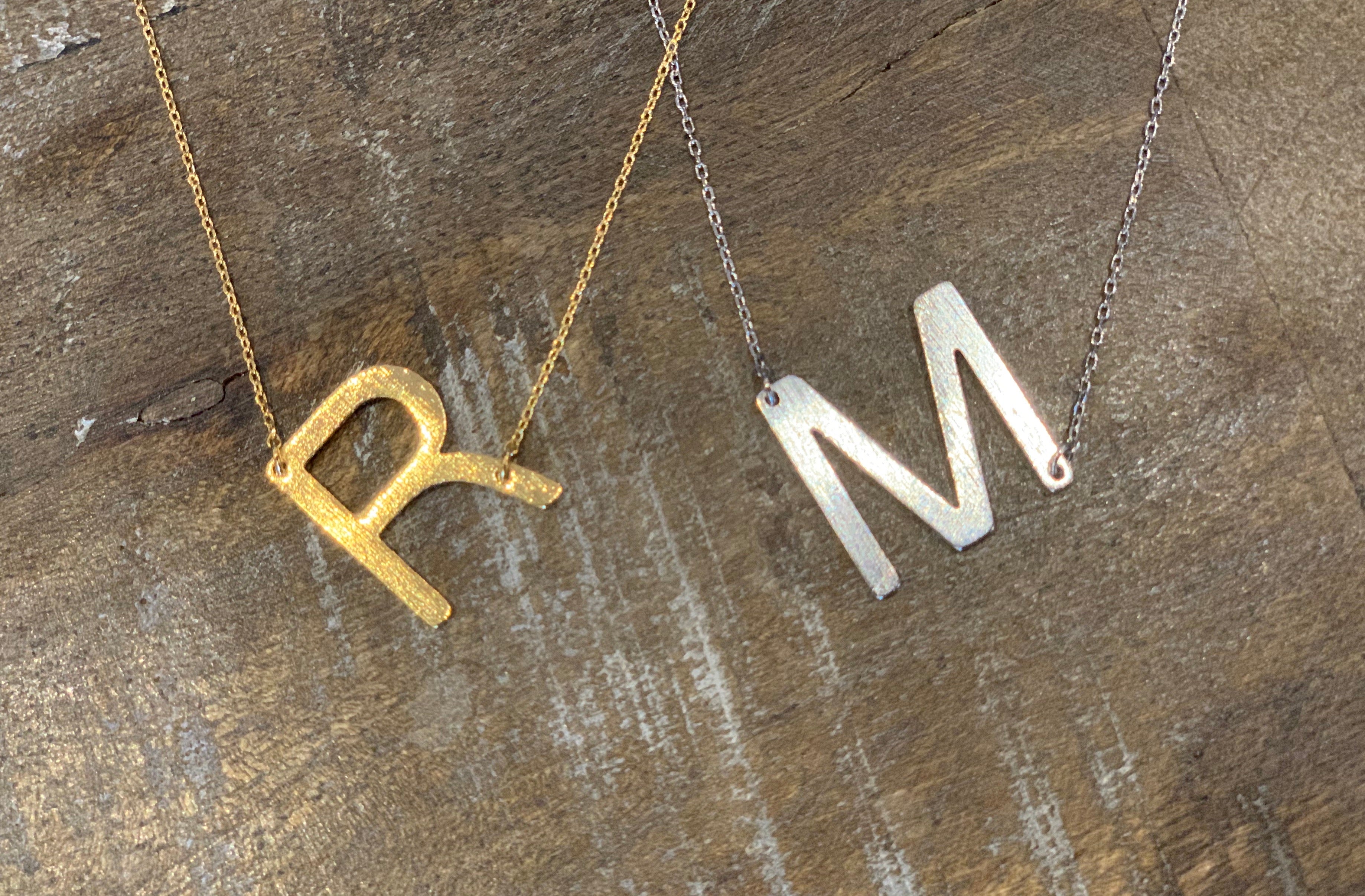 Buy Tiny Rose Gold Initial Necklace, Dainty Monogram Charm Trendy Jewelry,  Bridesmaid Gifts, Flower Girl, Personalized Minimalist Necklace Online in  India - Etsy